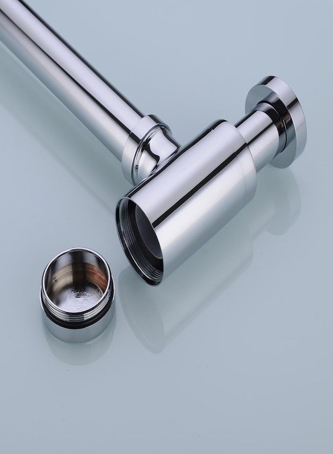 JAGGER مصيدة زجاجات JAGGER JAG202 مصنوعة من الفولاذ المقاوم للصدأ 304، مزودة بأنبوب بطول 5 بوصات و10 بوصات | طلاء كروم | هيكل نحاسي بتصميم عصري | ضمان 5 سنوات (للمصيدة فقط) - Image 2